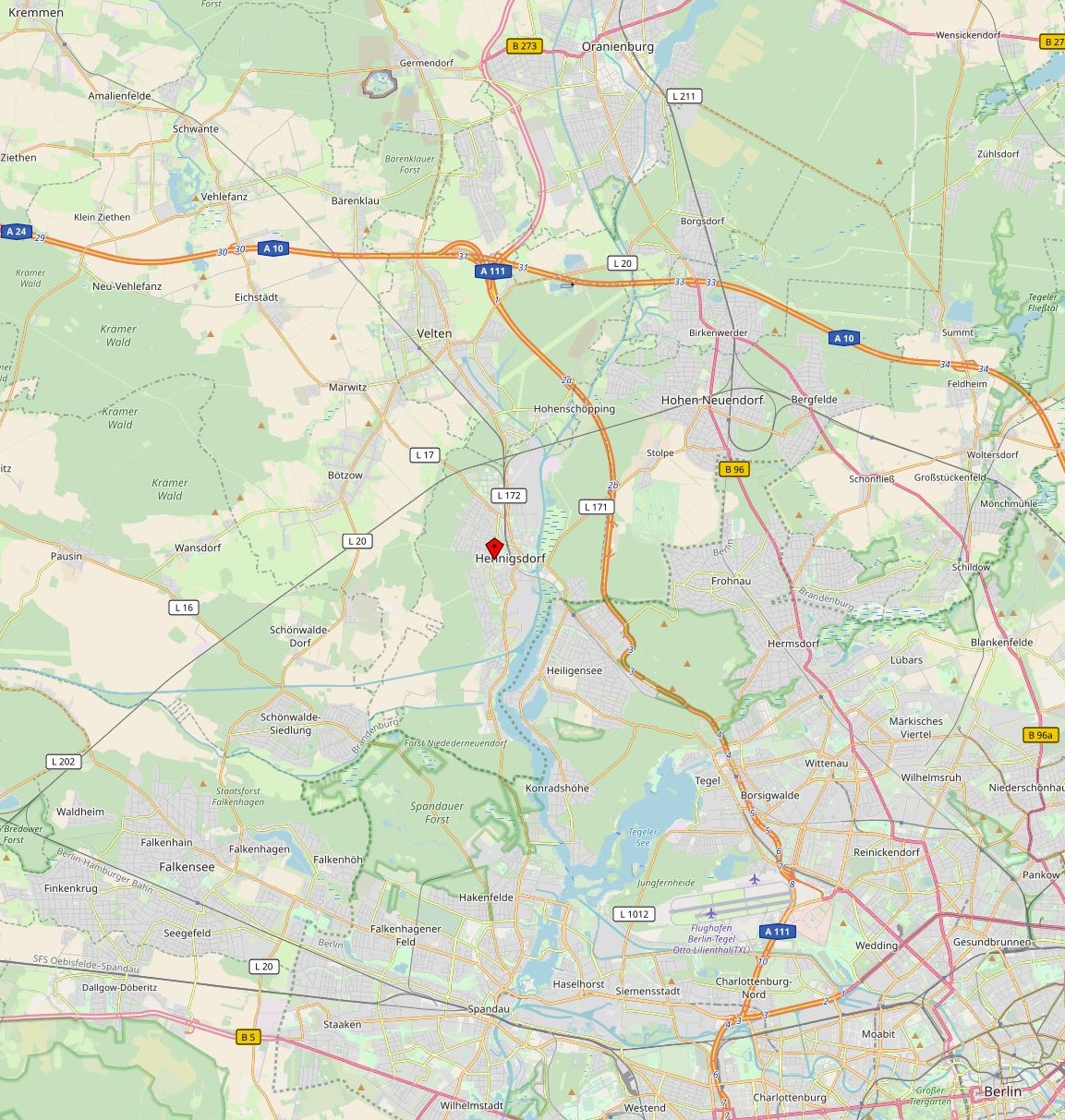 Openstreetmap Hennigsdorf